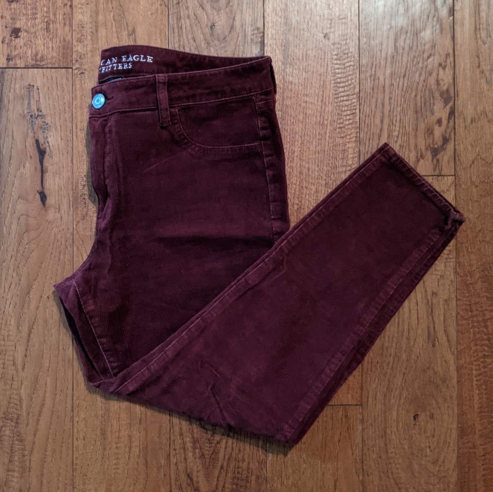 American Eagle Corduroy Legging - Dark Red